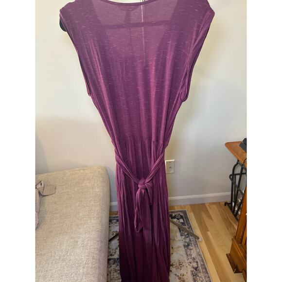Matilda Jane Purple Dress Chasing Waterfalls Stretch Tie Front Maxi Women Size M - Picture 5 of 5